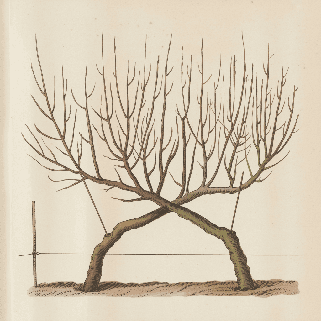 Illustration en planche botanique de la forme Haie Bouche-Thomas