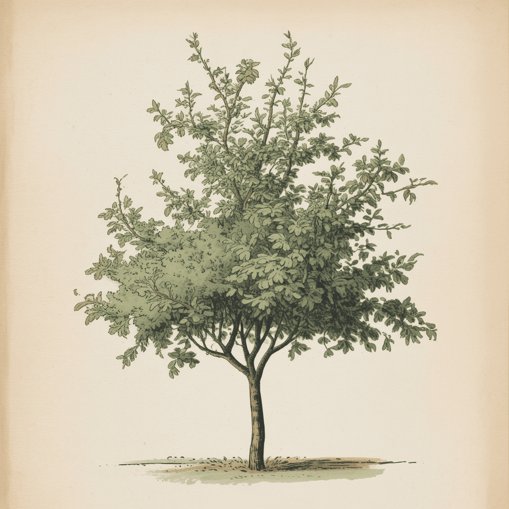 Illustration de la forme Demi-tige (moyenne tige)